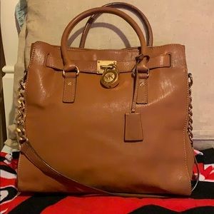 Michael Kors Soft Brown Large Hamilton Purse